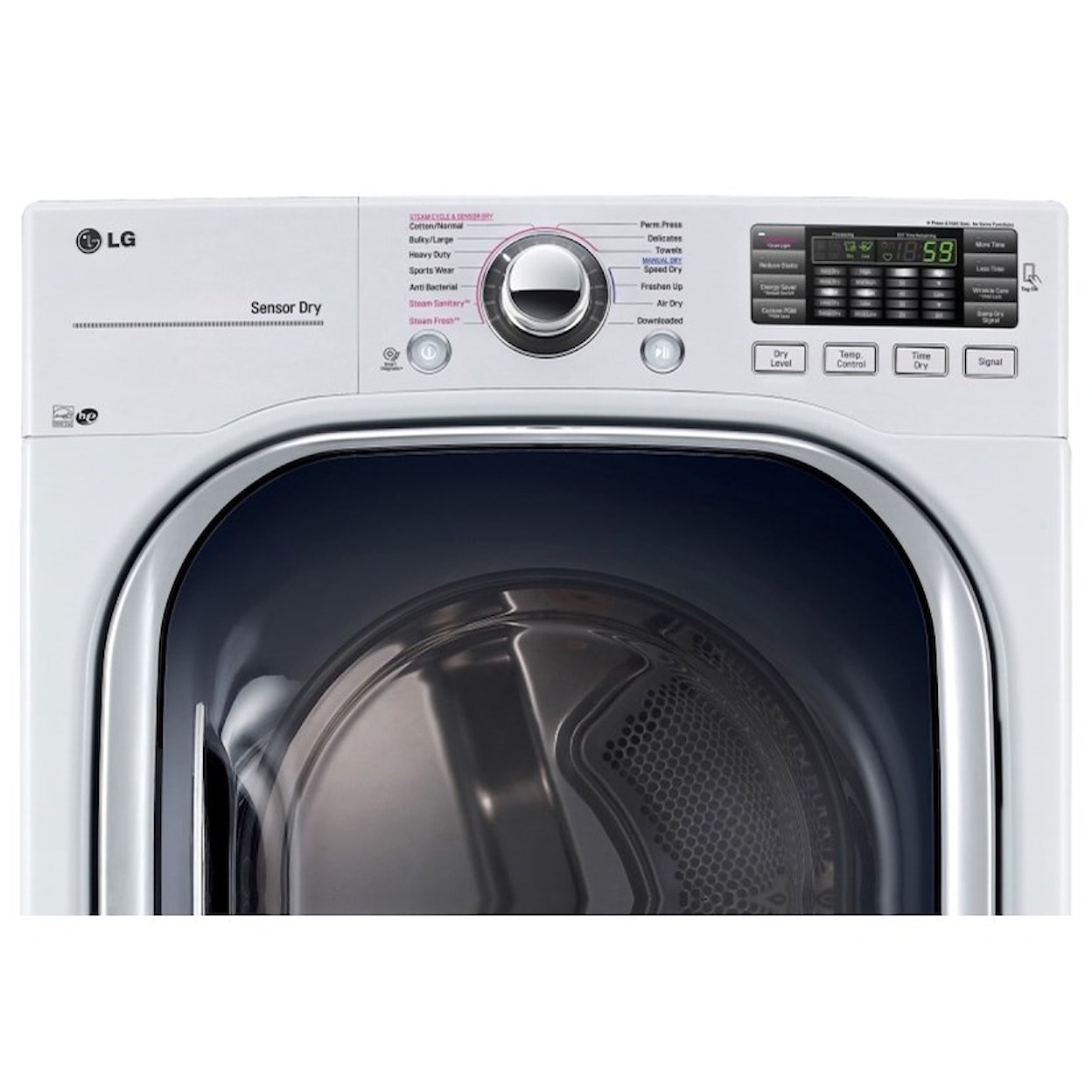 LG Appliances Dryers 7.4 Cu. Ft. TurboSteam™ Electric Dryer