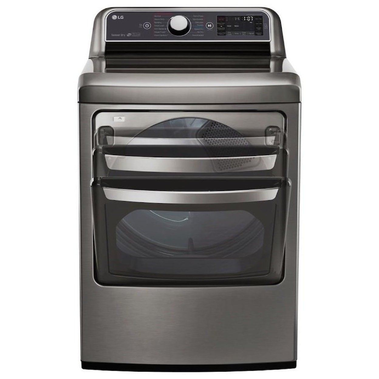 LG Appliances Dryers 7.3 Cu. Ft. TurboSteam™ Electric Dryer