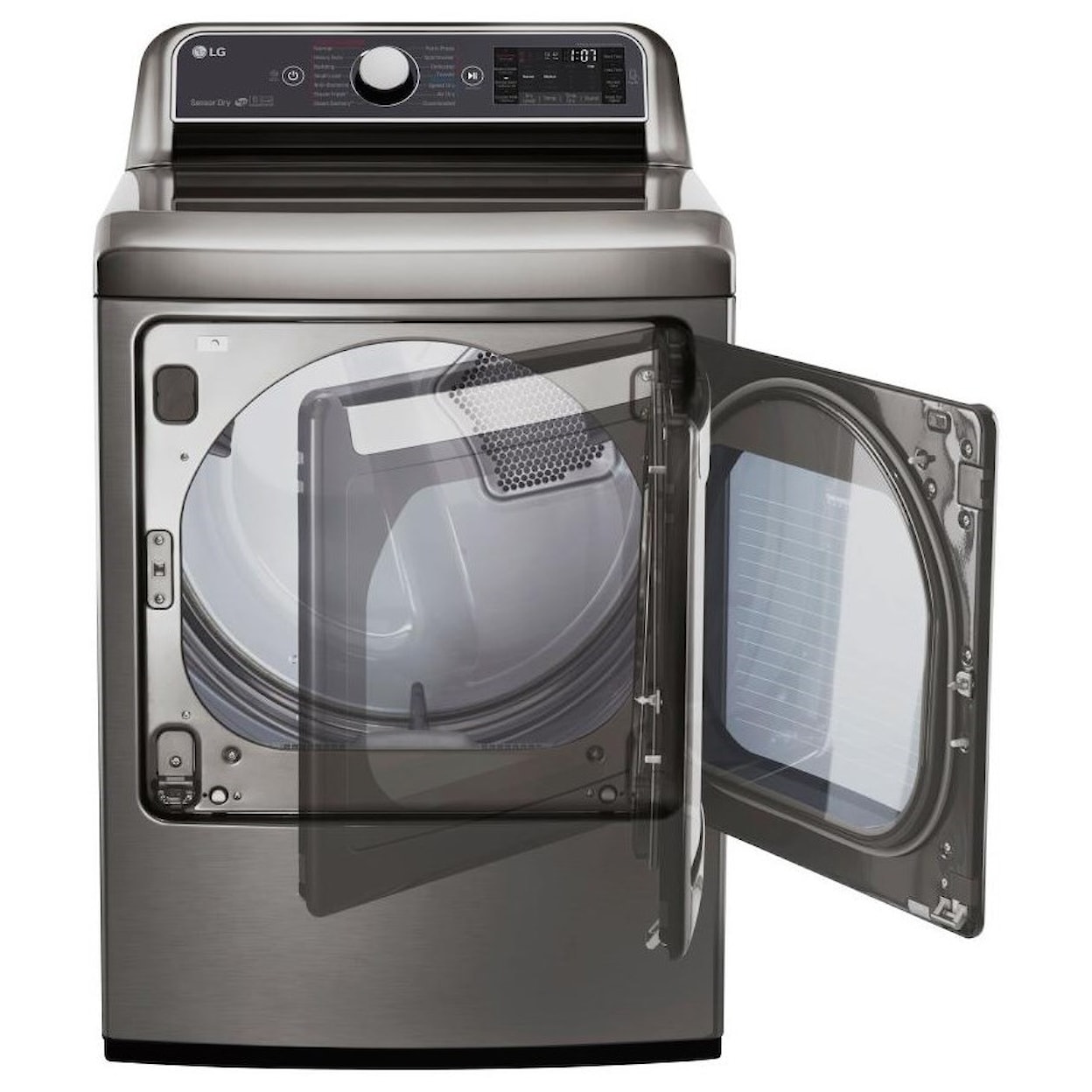 LG Appliances Dryers 7.3 Cu. Ft. TurboSteam™ Electric Dryer