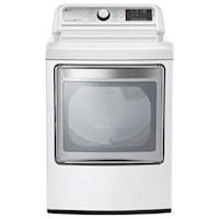 7.3 cu. ft. Ultra Large Capacity TurboSteam™ Electric Dryer with LG EasyLoad™ Door