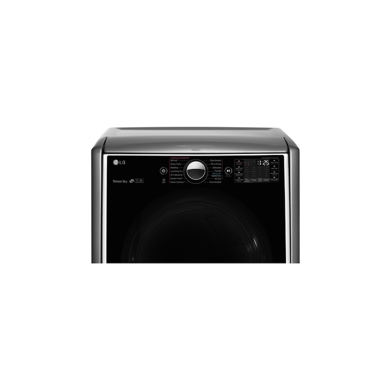 LG Appliances Dryers 7.4 Cu. Ft. Capacity TurboSteam® Gas Dryer