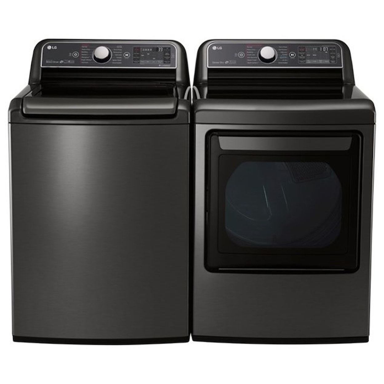 LG Appliances Dryers 7.3 Cu. Ft. TurboSteam™ Gas Dryer