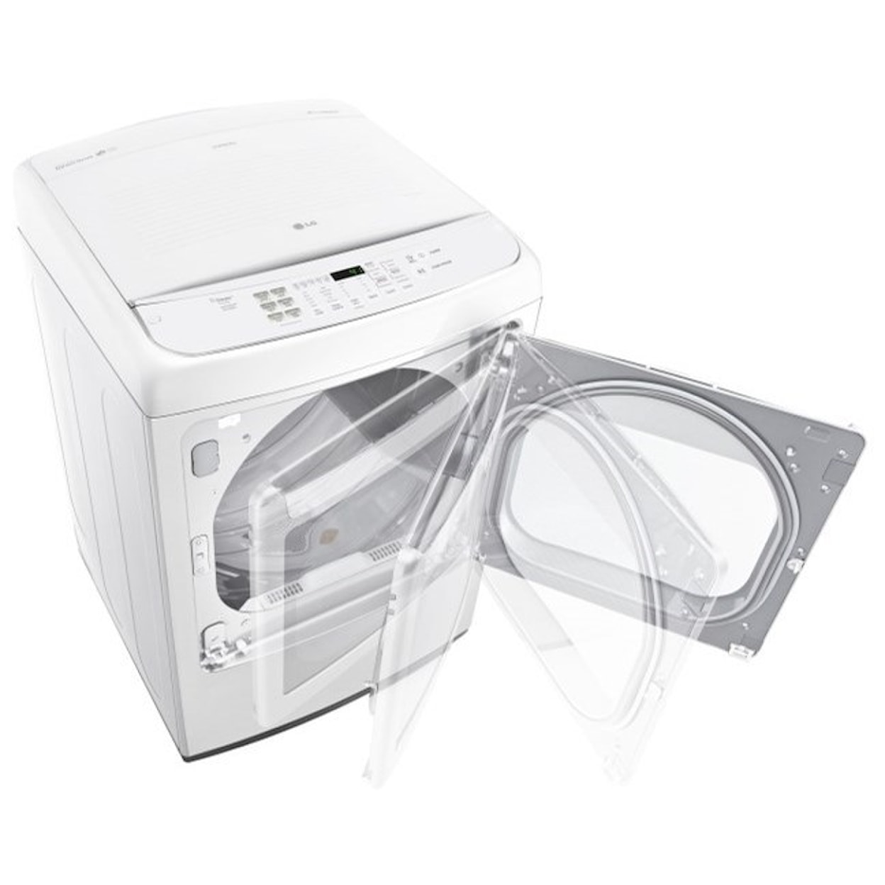 LG Appliances Dryers 7.3 Cu. Ft. Front Control Gas Dryer