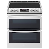 7.3 cu. ft. wi-fi Enabled Electric Double Oven Slide-In Range with ProBake Convection and EasyClean