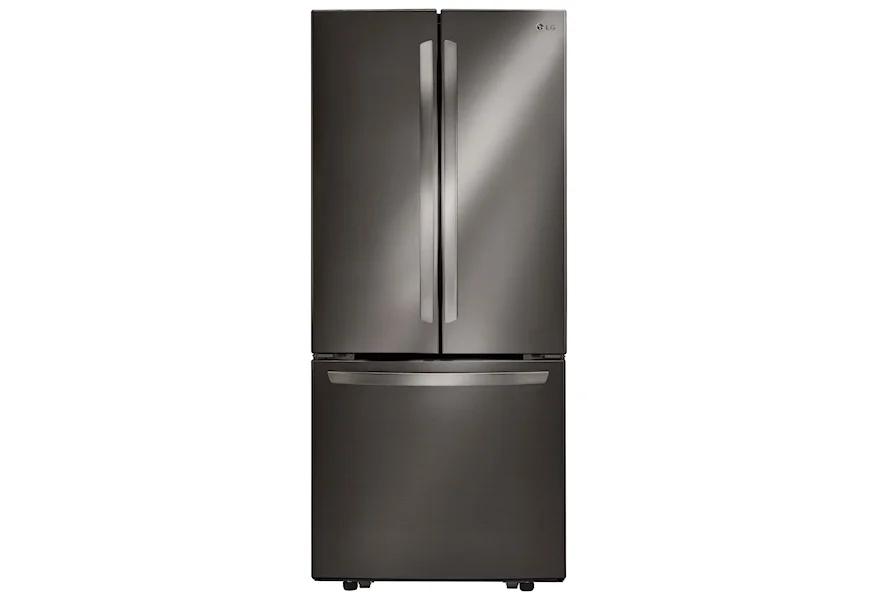 French Door Refrigerators 21.8 Cu. Ft. French Door Refrigerator by LG Appliances at Furniture and ApplianceMart