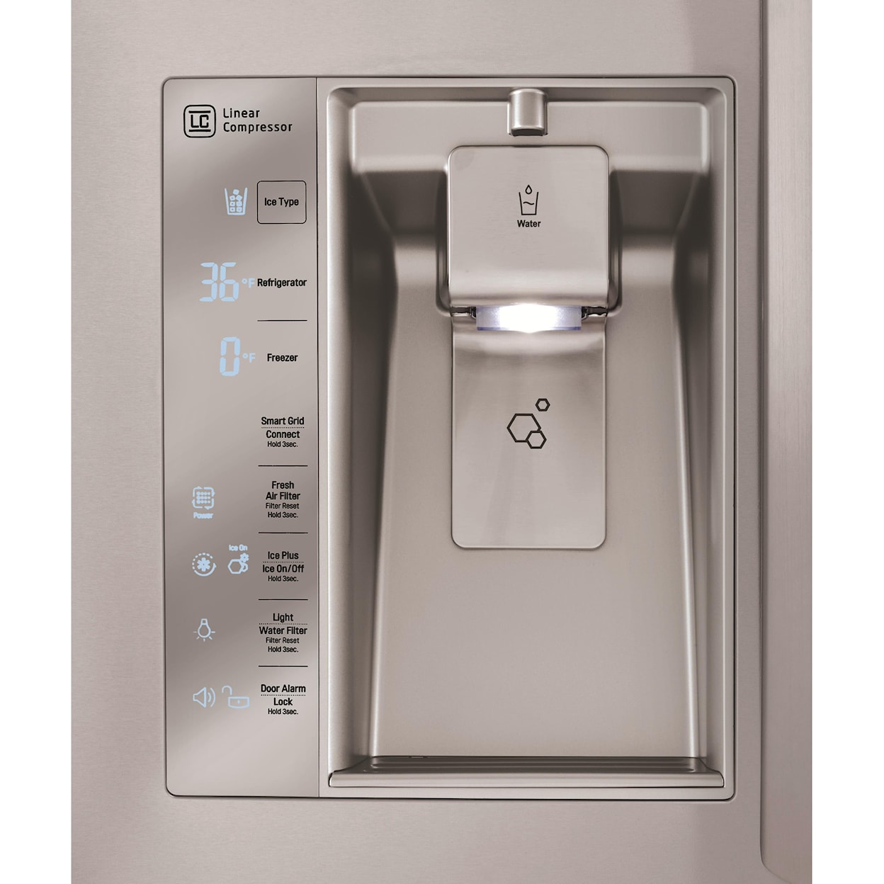 LG Appliances French Door Refrigerators 24 Cu. Ft. Counter Depth French Door Fridge