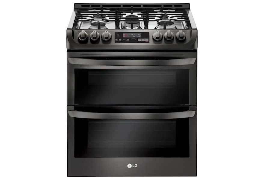 Gas Ranges 6.9 Cu.Ft. Wi-Fi Enabled Gas Double Oven  by LG Appliances at Furniture and ApplianceMart