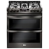 LG Appliances Gas Ranges 6.9 Cu.Ft. Wi-Fi Enabled Gas Double Oven 