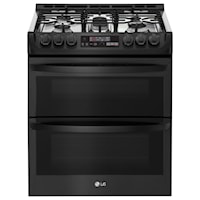 6.9 Cu.Ft. Wi-Fi Enabled Gas Double Oven Slide-In Range with ProBake Convection® and EasyClean®