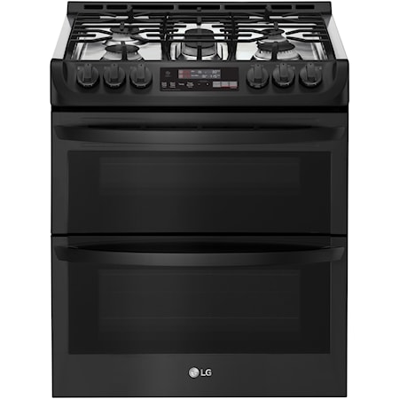 6.9 Cu.Ft. Wi-Fi Enabled Gas Double Oven Slide-In Range with ProBake Convection® and EasyClean®