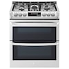 LG Appliances Gas Ranges 6.9 Cu.Ft. Wi-Fi Enabled Gas Double Oven 