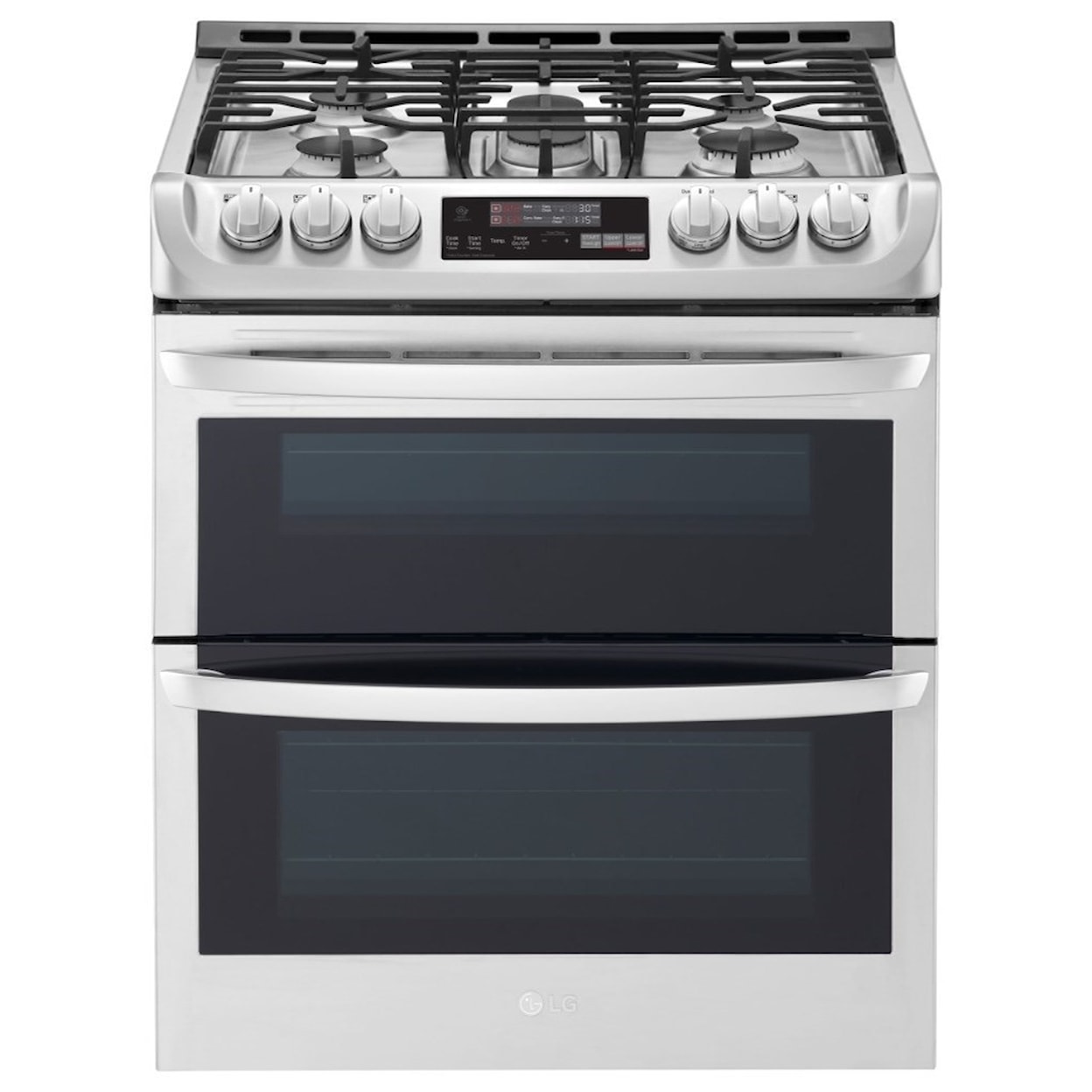 LG Appliances Gas Ranges 6.9 Cu.Ft. Wi-Fi Enabled Gas Double Oven 