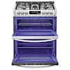 LG Appliances Gas Ranges 6.9 Cu.Ft. Wi-Fi Enabled Gas Double Oven 