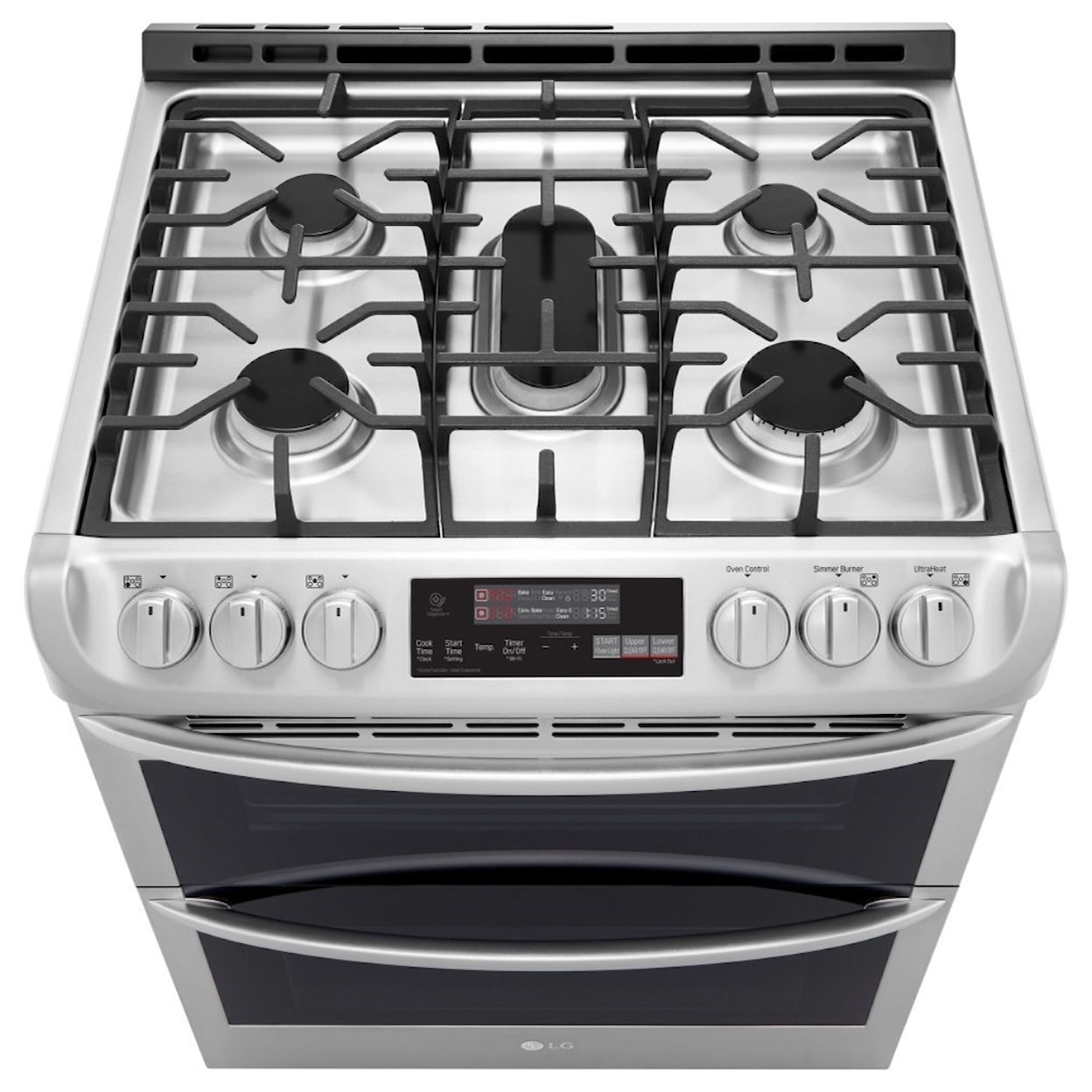 LG Appliances Gas Ranges 6.9 Cu.Ft. Wi-Fi Enabled Gas Double Oven 