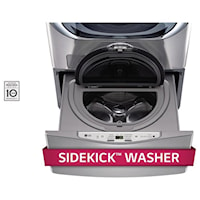 1.0 CU. FT. SideKick™ Pedestal Washer, LG TWIN Wash™ Compatible