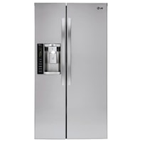 22 cu. ft. Ultra Large Capacity Side-by-Side Counter-Depth Refrigerator with Ice & Water Dispenser