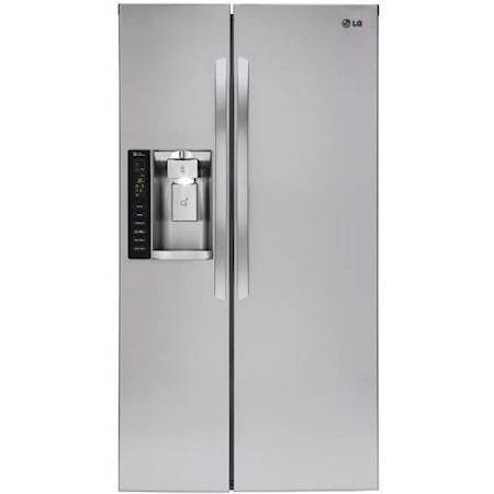 22 cu. ft. Ultra Large Capacity Side-by-Side Counter-Depth Refrigerator with Ice & Water Dispenser