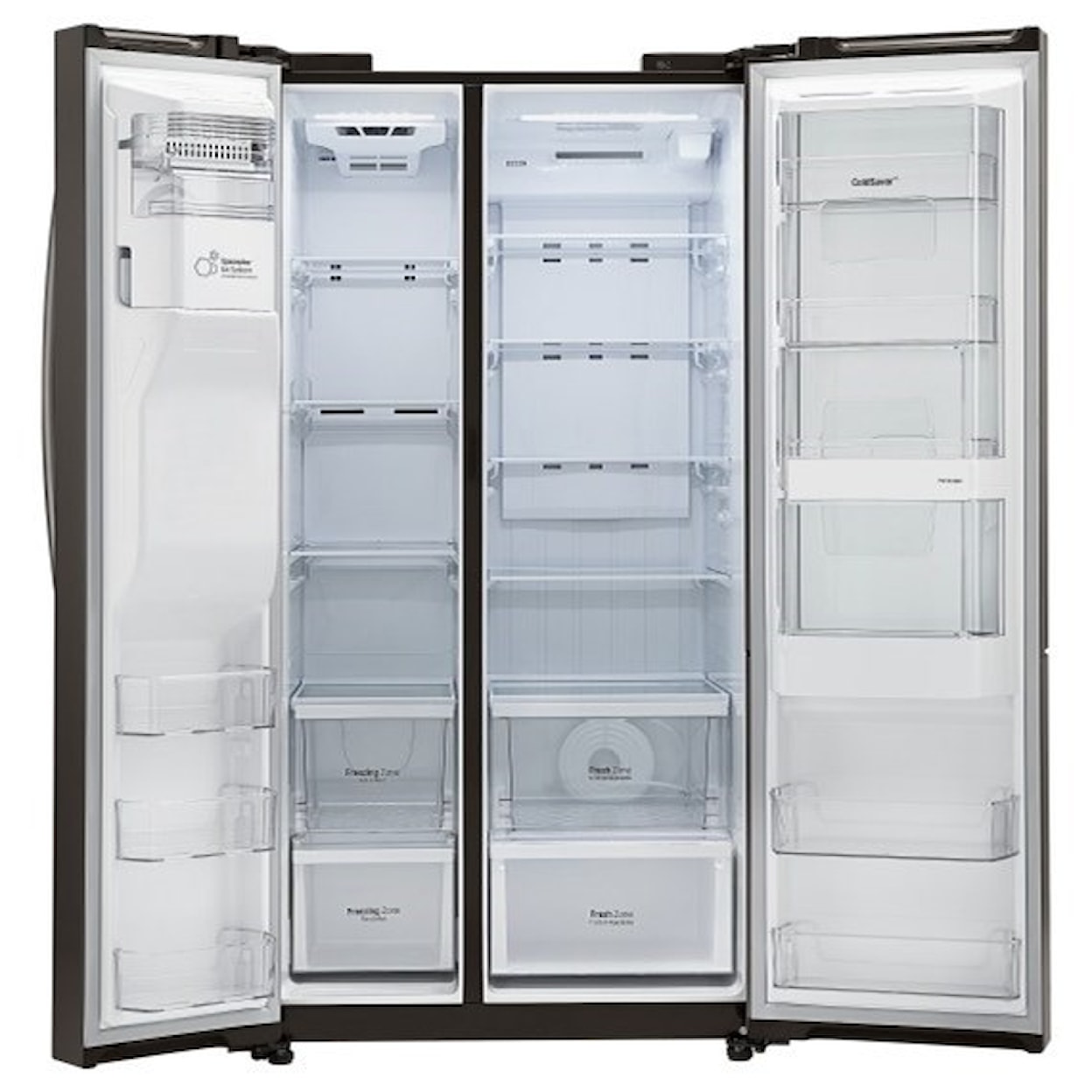 LG Appliances Side by Side Refrigerators 26 cu. ft. Side by Side 3 Door Refridgerator