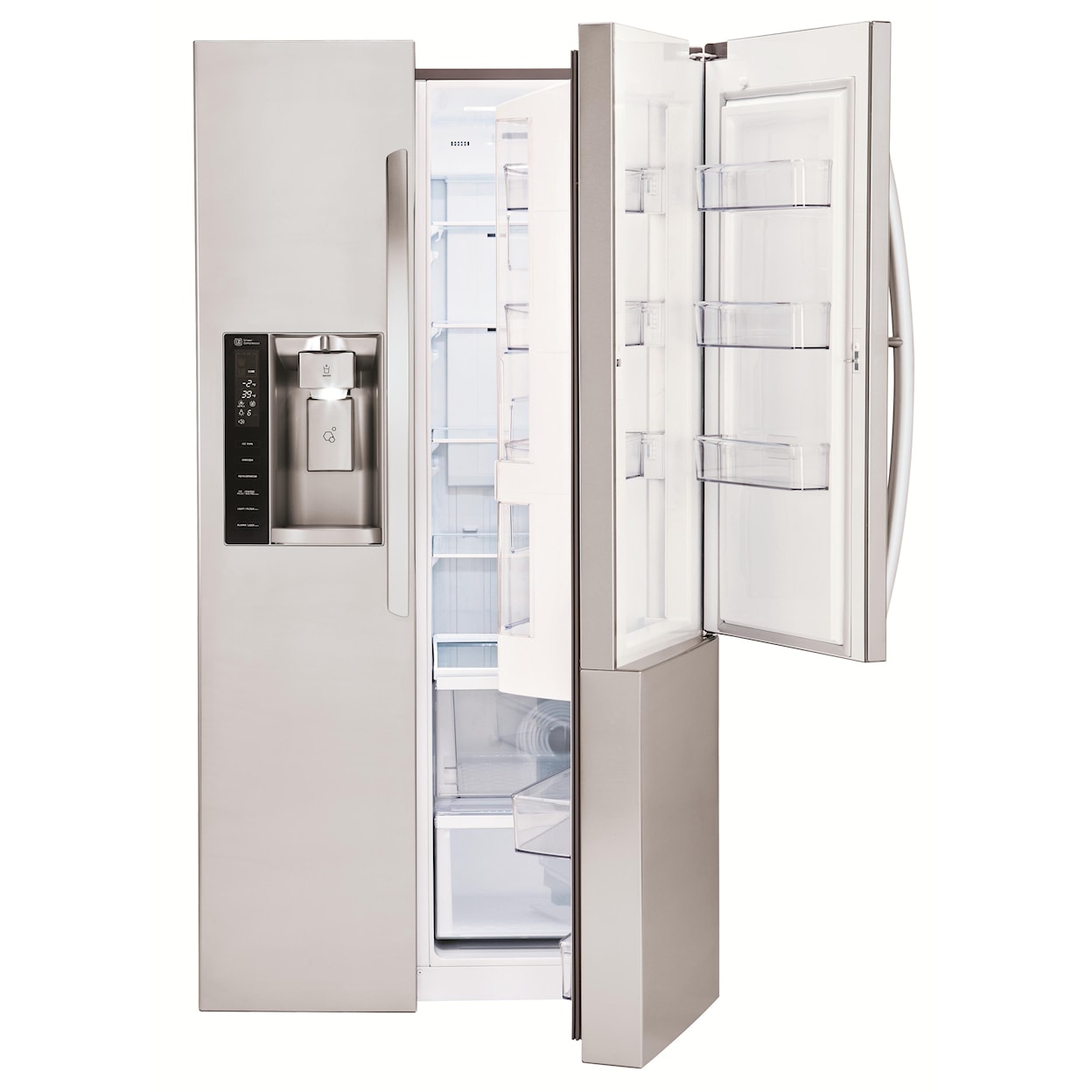 LG Appliances Side by Side Refrigerators 26 cu. ft. Side by Side 3 Door Refridgerator