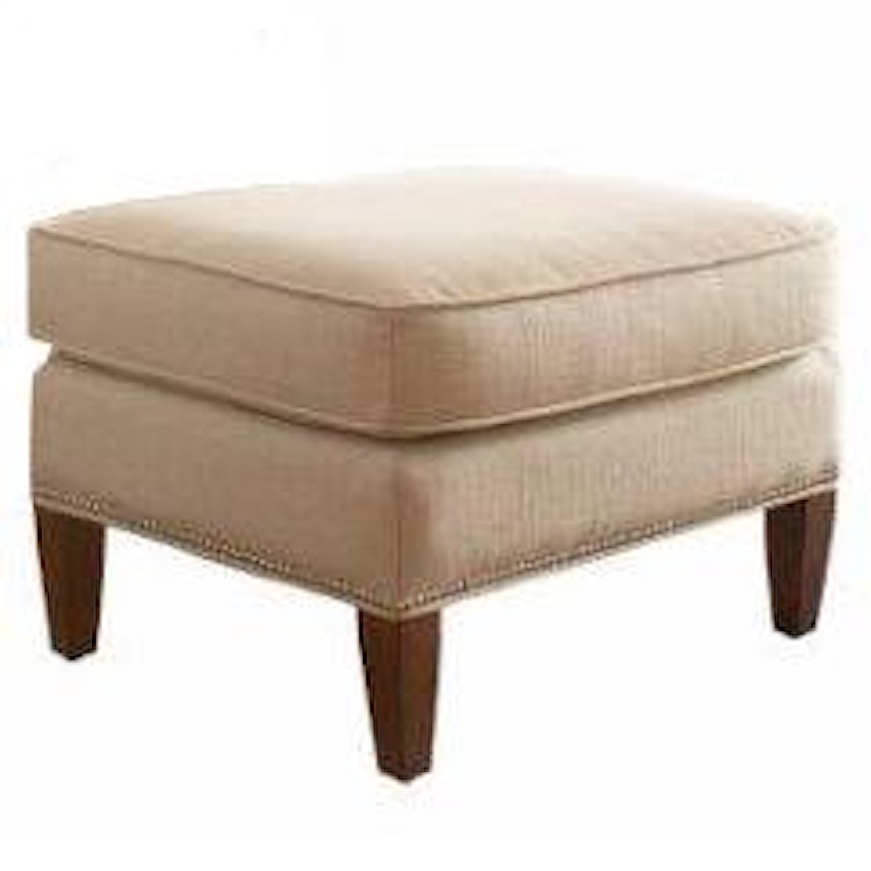 Libby Langdon for Braxton Culler Libby Langdon Haynes Ottoman w/ Small Nailheads