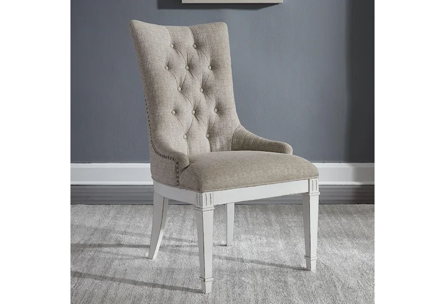 Abbey Park Hostess Chair by Liberty Furniture at VanDrie Home Furnishings