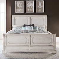 Relaxed Vintage Queen Sleigh Bed
