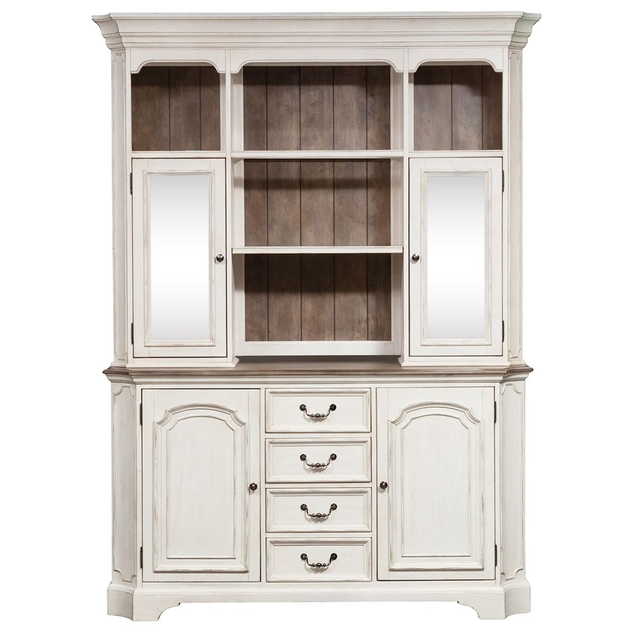 Liberty Furniture Abbey Road Hutch and Buffet