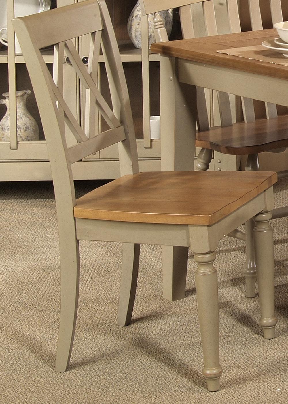 Double X-Back Side Chair