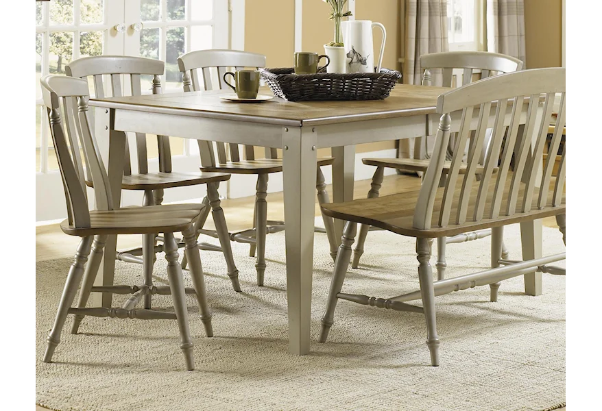 Al Fresco 5 Piece Dining Table Set by Liberty Furniture at Pilgrim Furniture City