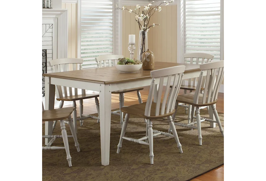 Al Fresco Rectangular Leg Table by Liberty Furniture at SuperStore