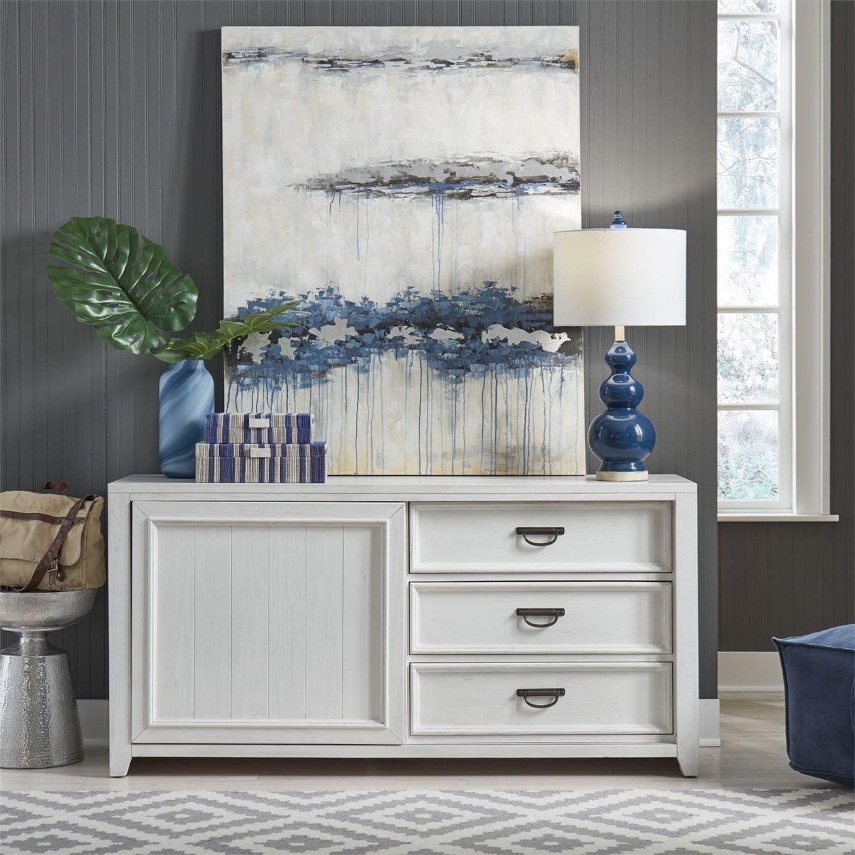 Liberty Furniture Allyson Park Sliding Door Dresser