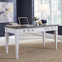 Transitional Two-Toned Writing Desk
