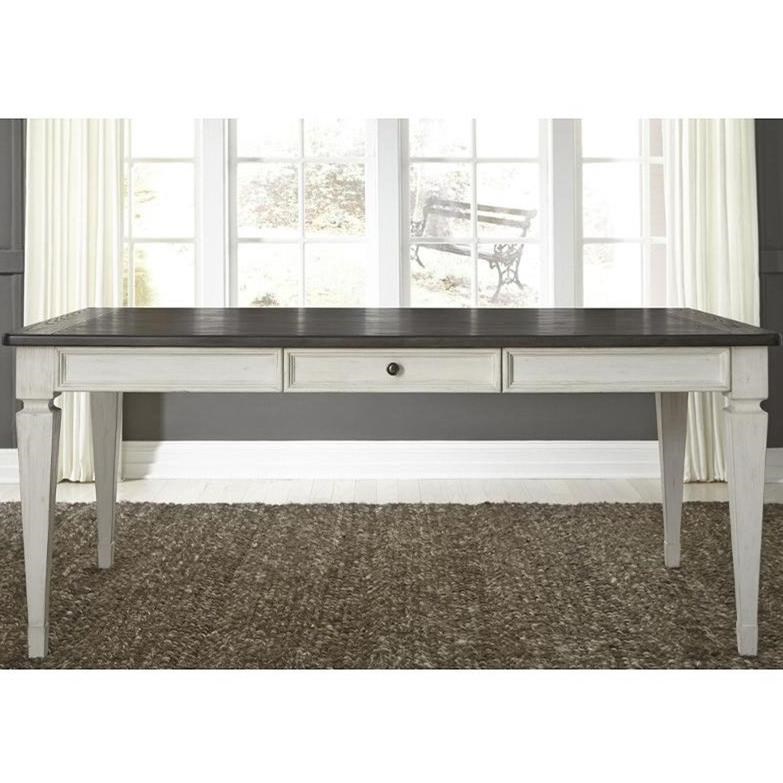 4 Drawer Rectangular Leg Table