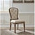 Liberty Furniture Americana Farmhouse Transitional Upholstered Tufted Back Side Chair