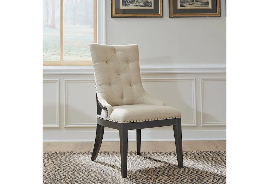 Americana Farmhouse Upholstered Side Chair by Liberty Furniture at Johnny Janosik