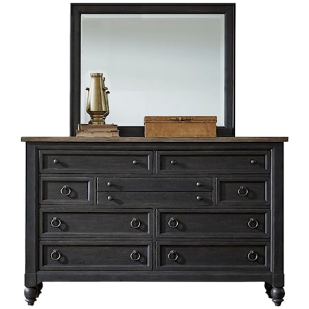 Dresser and Mirror