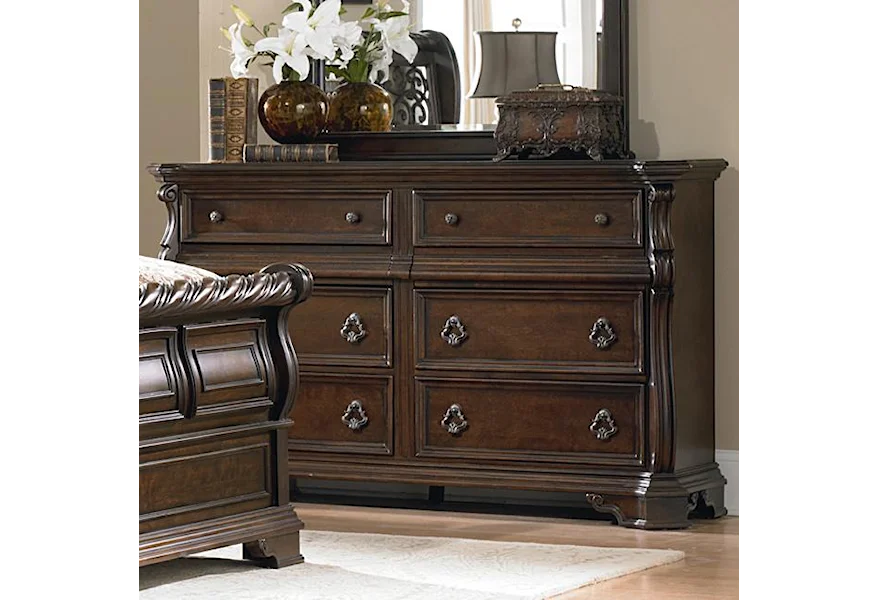 Arbor Place 8 Drawer Double Dresser by Liberty Furniture at Elgin Furniture
