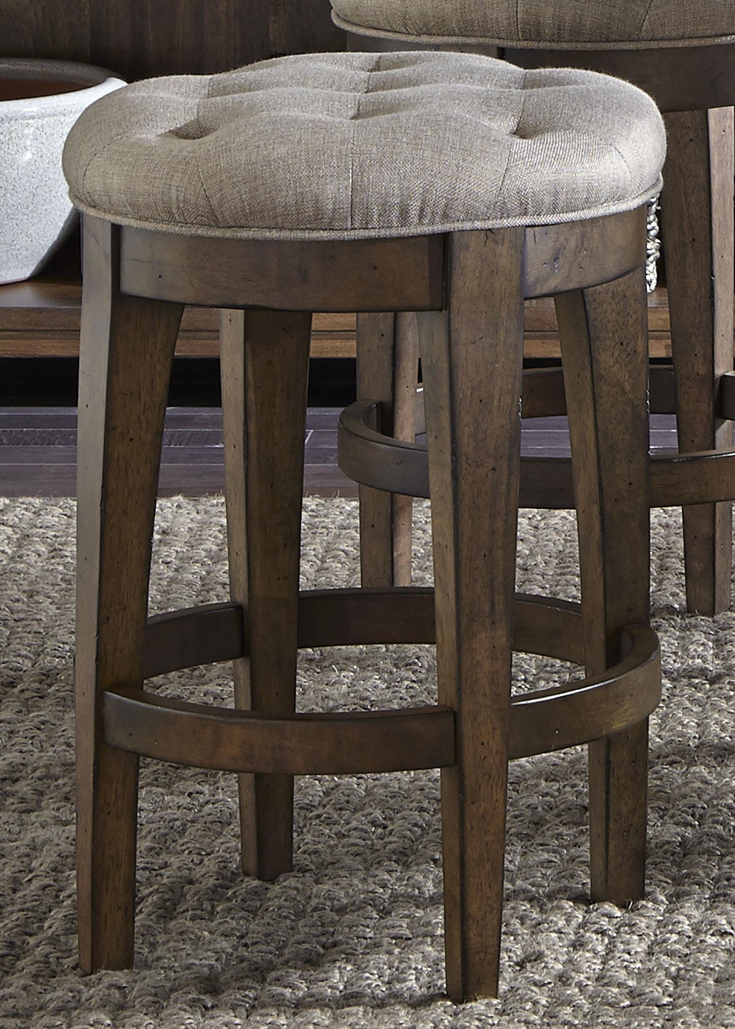 Upholstered Backless Barstool