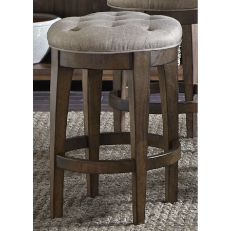 Upholstered Backless Barstool