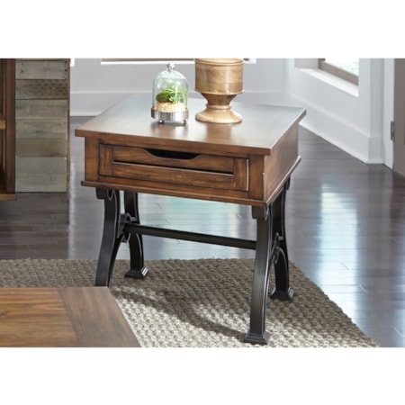 Drawer End Table