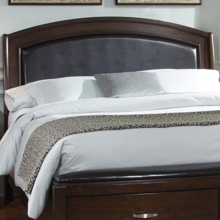 Queen Platform Leather Headboard