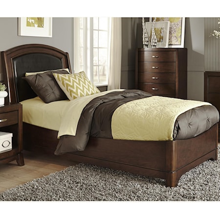 Twin Leather Bed