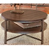 Liberty Furniture Breckinridge Round Cocktail Table with Shelf