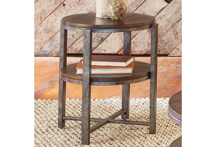 Breckinridge Round End Table by Liberty Furniture at VanDrie Home Furnishings