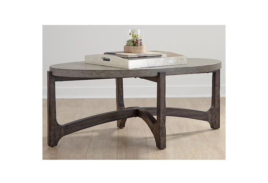 Cascade Oval Cocktail Table by Liberty Furniture at Pilgrim Furniture City