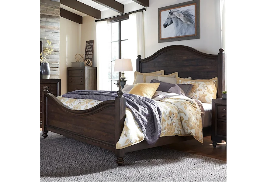 Catawba Hills Bedroom King Poster Bed  by Libby at Walker's Furniture