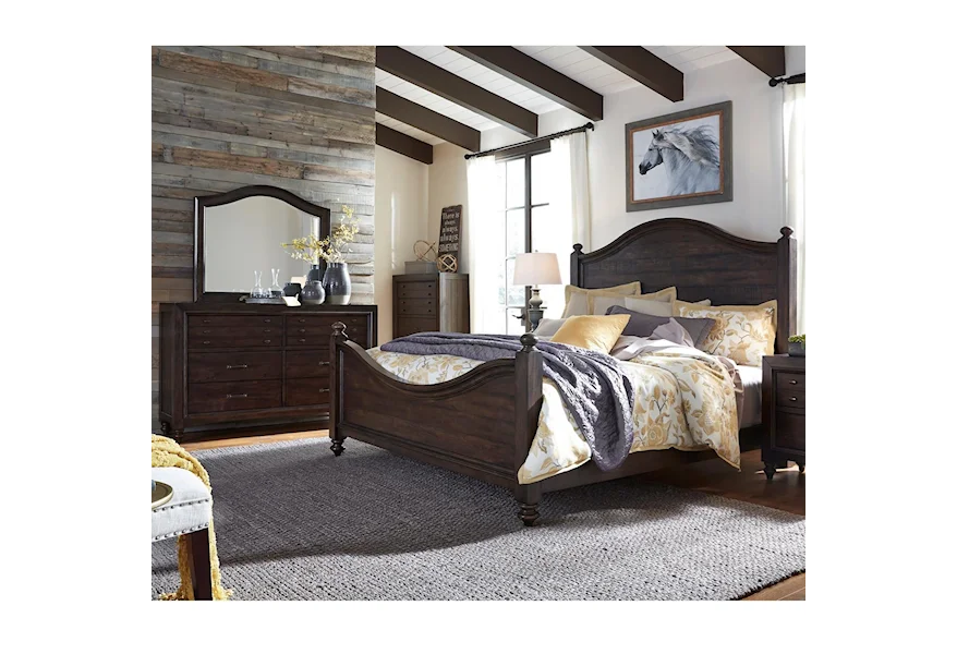 Catawba Hills Bedroom King Poster Bed Bedroom Group by Liberty Furniture at Gill Brothers Furniture