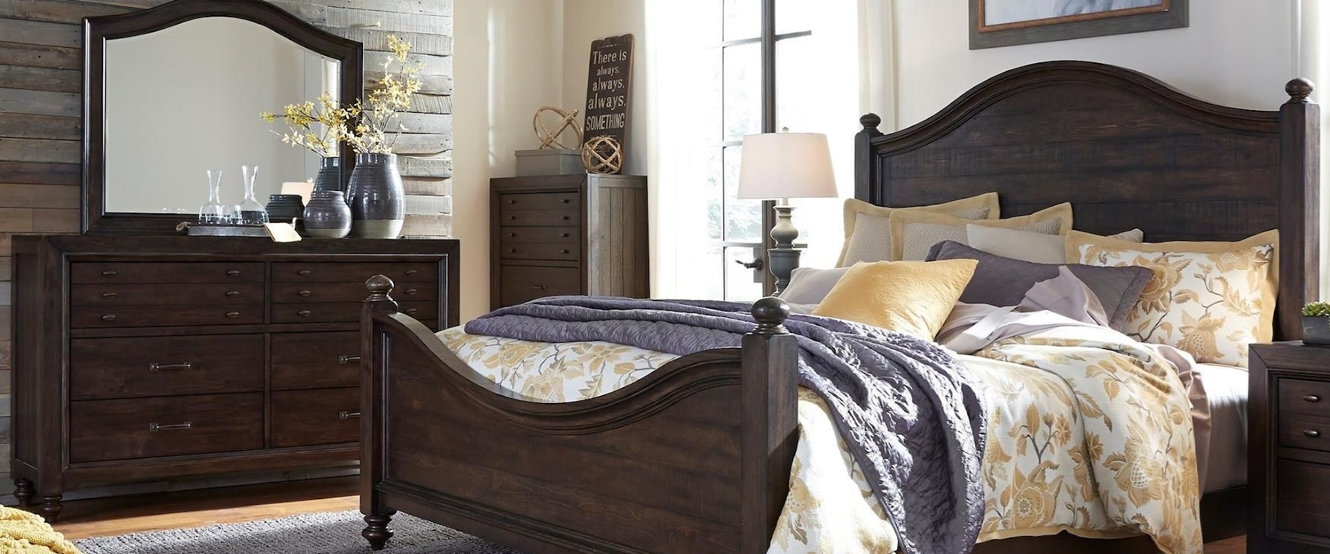 Queen Poster Bed Bedroom Group