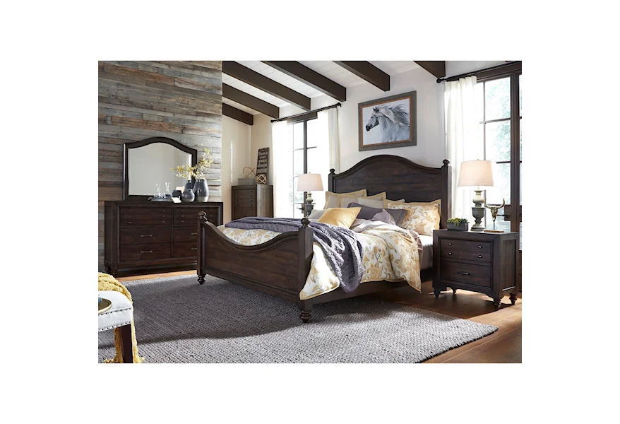 Catawba Hills Bedroom Queen Poster Bed Bedroom Group by Liberty Furniture at Gill Brothers Furniture & Mattress