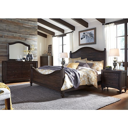 Queen Poster Bed Bedroom Group